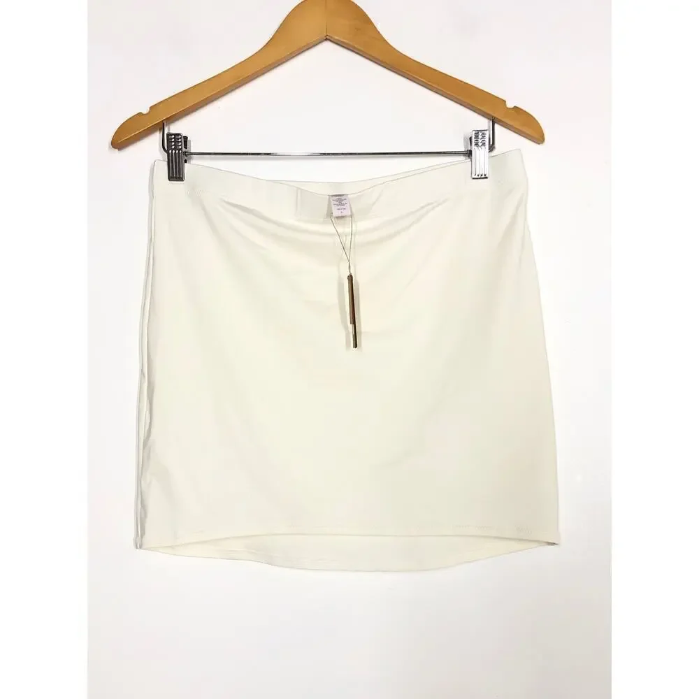 SKIMS Swim Wear Tube Coverup Skirt in Marble White NWT Size XL